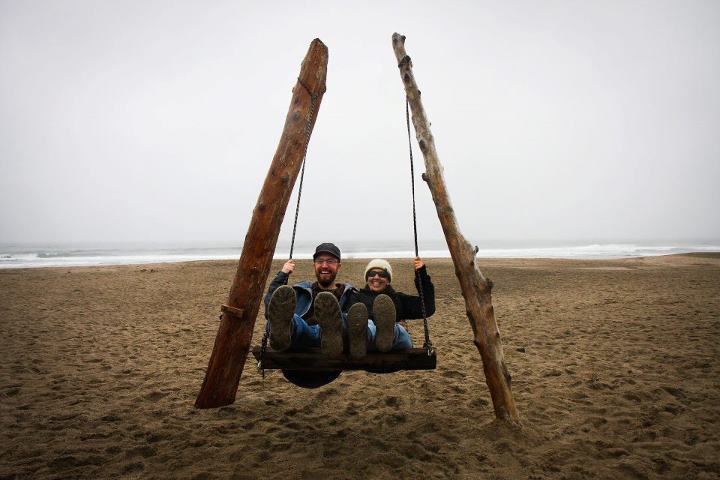 Beach Swinging